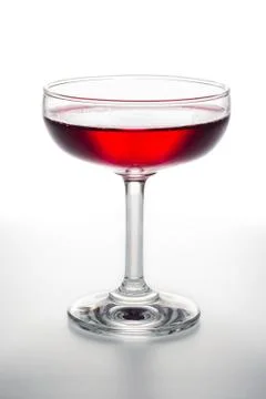 Glass with red wine Stock Photos