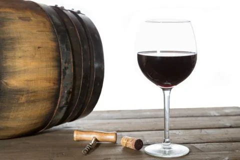 Glass of red wine Foto stock