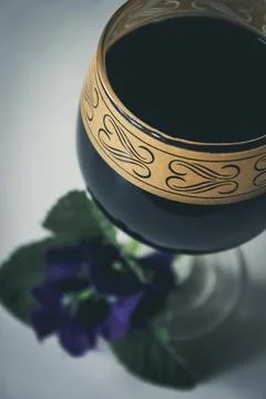 Glass of Red Wine Stock Photos
