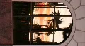 Glass reflected desert sunset -time lapse vertical HD 동영상