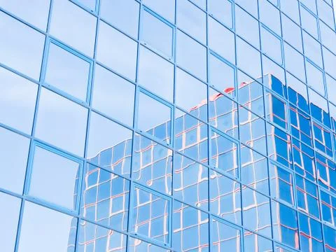 Glass reflection colored Stock Photos