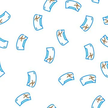 Glass replacement vector seamless pattern 스톡 일러스트