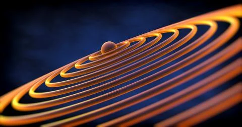 Glass Rings Background Stock Illustration