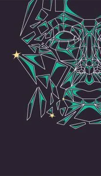 Glass robot Stock Illustration