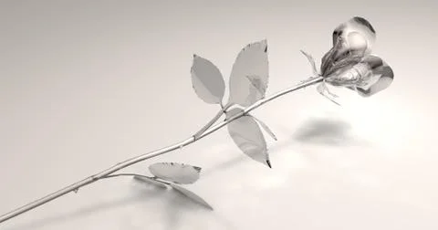 Glass Rose Stock Illustration