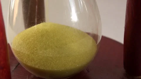 Glass Sand Clock Video stock 37380927
