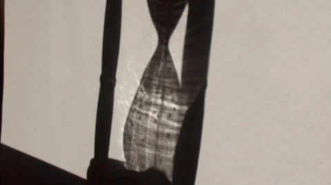 Glass Sand Clock Video stock 37381020