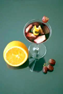 Glass of sangria Stock Photos