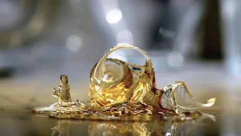 Glass with Scotch breaking Video stock 170194462