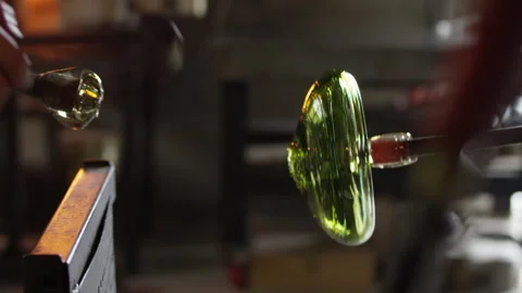 Glass Sculpture in the workshop Stock Footage 275457243
