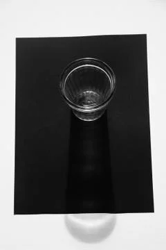 Glass shadow Foto stock