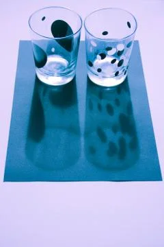 Glass shadow Stock Photos