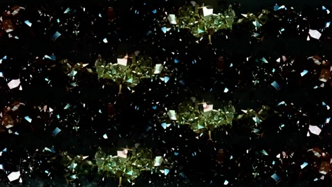 Glass Shards Collage Abstract Background 4K Loop Stock-Footage 252046952