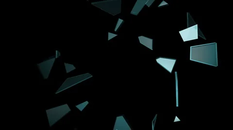 Glass Shatter 1 Video stock 6531553