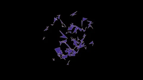 Glass shattering effect animation 4K Vídeos de archivo 336516966
