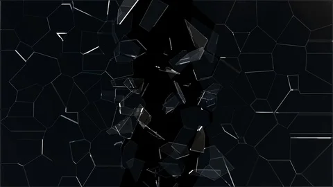 Glass Shattering Exploding Shards Broken 4K Stock Footage