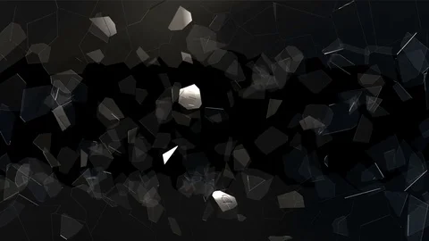 Glass Shattering Exploding Shards Broken 4K Stock Footage 84608845