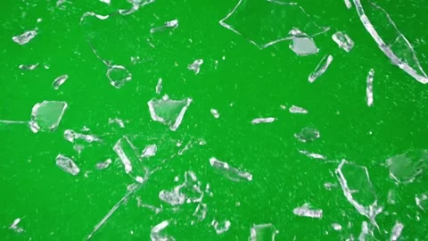 Glass Shattering Explosion on Green Screen Background Stock-Footage 331309368