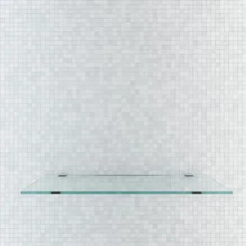 Glass shelf 库存插图