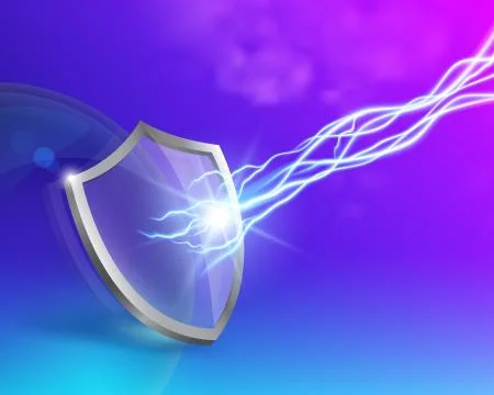 Glass shield double protection Stock Illustration