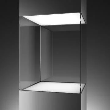 Glass showcase Stock Illustration