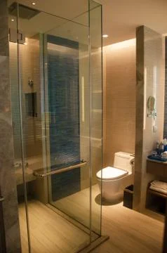 Glass shower Stock Photos