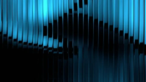 Glass silver blue dancing lines wall disco background VJ loop0001-0300 Stock Footage 341854541