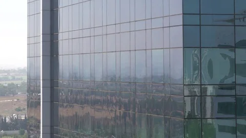 Glass skyscraper dolly up shot  Stock Footage 76997972