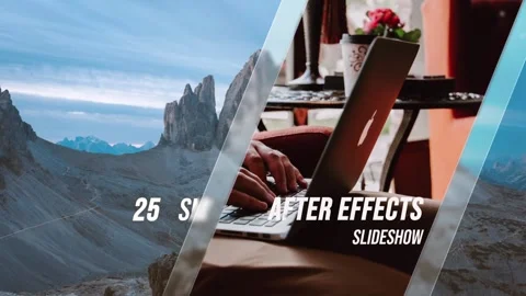 Glass slideshow Stock After Effects