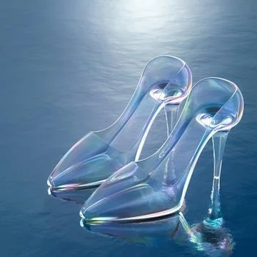 Glass Slipper. Stock Illustration