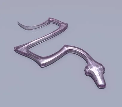 Glass snake Stock Illustration