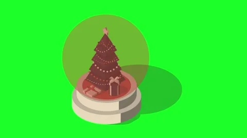 Glass snow globe. Dynamic sparkles, snowflakes.  Stock Footage 224621849