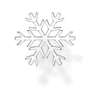 Glass snowflake Stock Illustration