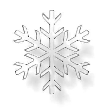 Glass snowflake Stock Illustration