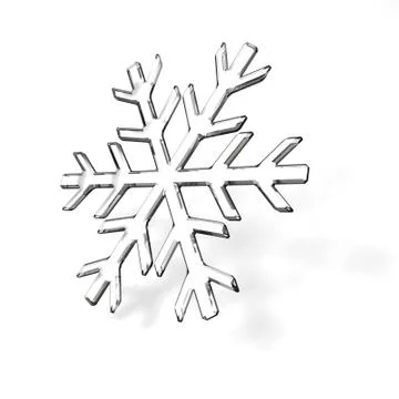 Glass snowflake Stock Illustration