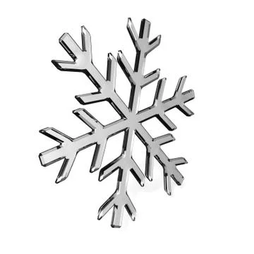 Glass snowflake Stock Illustration