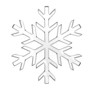 Glass snowflake Stock Illustration