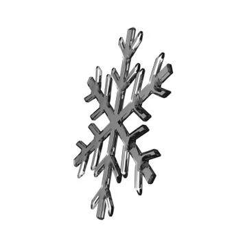 Glass snowflake Stock Illustration