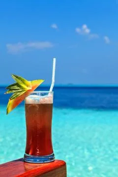 Glass of the soft drink Foto stock
