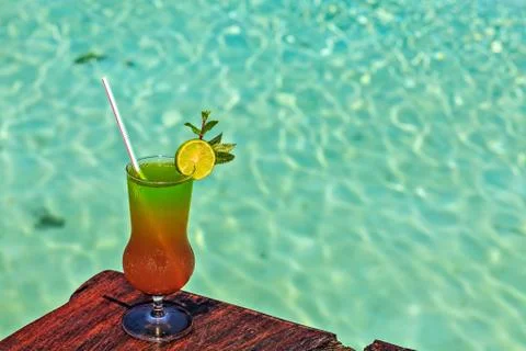 Glass of the soft drink Foto stock