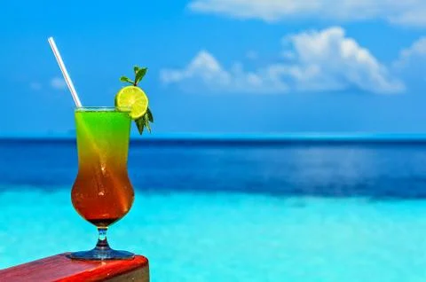 Glass of the soft drink Foto stock