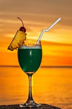 Glass of the soft drink Stock-Fotos