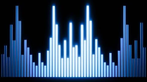 Glass sound waves Stock Illustration