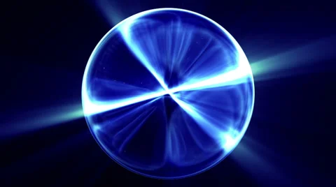 Glass Sphere Abstract LOOP BLUE Stock-Footage 27416095