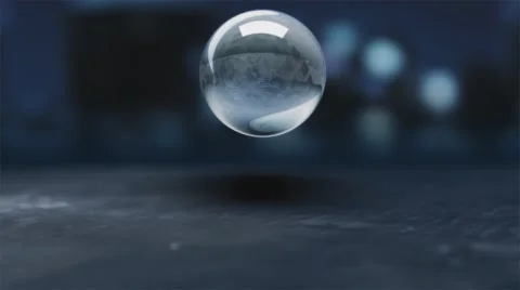 Glass Sphere Alpha Channel Stock Footage 56651083
