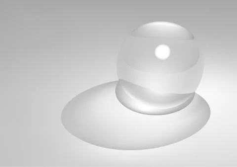 Glass Sphere Stock Illustration