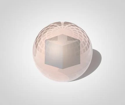 Glass sphere Stock Illustration