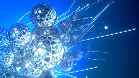 Glass sphere Illustrazione stock