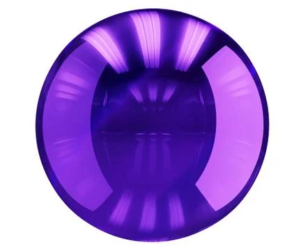 A glass sphere with reflection Stock Illustration