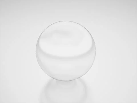 Glass sphere rendered Stock Illustration